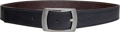 

Hidesign Men Casual Black Genuine Leather Belt, Black brown