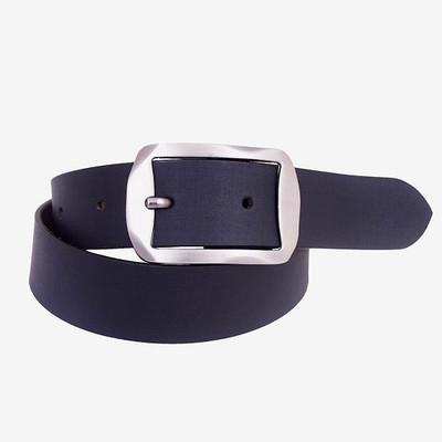 

SHYAMKRIPA Men Casual Blue Genuine Leather Belt, Black