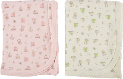 

Zero Printed  Swadding Baby Blanket(Cotton, Pink, Yellow