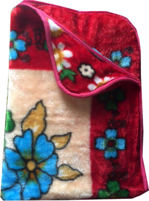 

KARIBA Floral  AC Blanket(Fur, Red