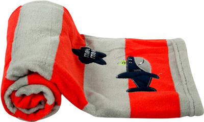

MeeMee Printed  Fleece Blanket(Cotton, Red