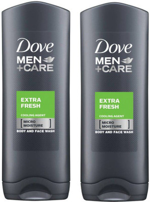 

Dove Men + Care Body and Face Wash, Extra Fresh, 250ml (Pack of 2)(500 ml, Pack of 2)