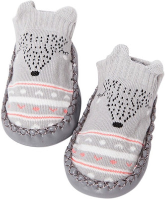 

Kidofash BOOTIES-126-3 Booties(Toe to Heel Length - 11 cm Grey)