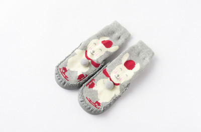 

Kidofash BOOTIES-126-2 Booties(Toe to Heel Length - 14 cm Grey)