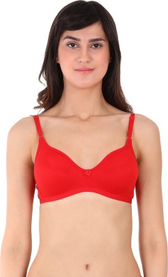 Clovia Women T-Shirt Non Padded Bra(Red)