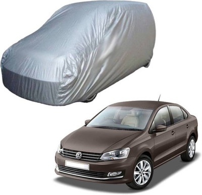 ask Car Cover For Volkswagen Vento (Without Mirror Pockets)(Silver)