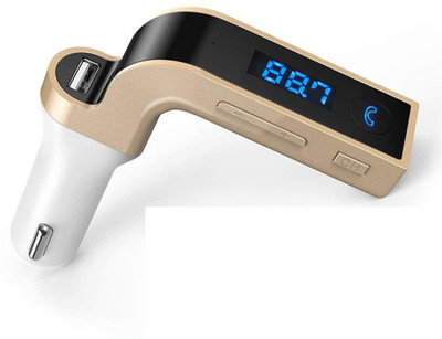SURYA v4.0 Car Bluetooth Device with Car Charger(Gold)