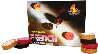 

QUINERGYS ® Professional Grade Carrom Gear Gold Star Amateur Coin Set Carrom Pawns(Pack of 24)