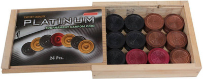 

QUINERGYS ® Heavy Duty Lazer Carrom Coins (set of 24) Carrom Pawns(Pack of 24)