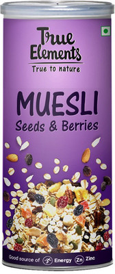 

True Elements Seeds And Berries Muesli 400gm(400 g, Tin)