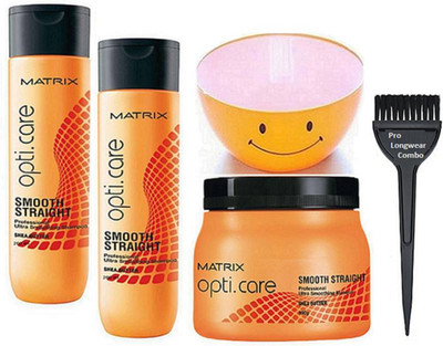 

Pro longwear combo Hair Brush,Matrix Smooth & Straight Shea Butter Hair Shampoo Set Of 2 & Hair Spa + Bowl(Set of 5)