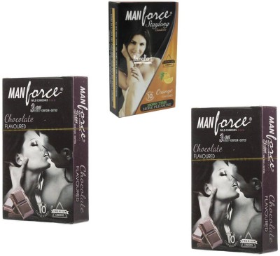 

Manforce CHOCLATE,ORANGE Combo Pack and 4 tab (100mg) with every order Condom(Set of 3, 30S)