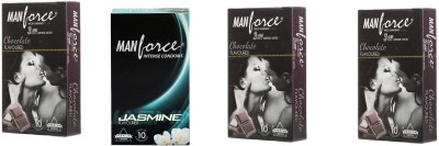 

Manforce CHOCLATE,JASMINE 40s Combo Pack and 4 tab (100mg) with every order Condom(Set of 4, 40S)