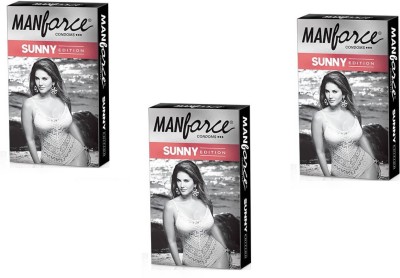 

Manforce SUNNY EDITION Combo Pack and 4 tab (100mg) with every order Condom(Set of 3, 30S)