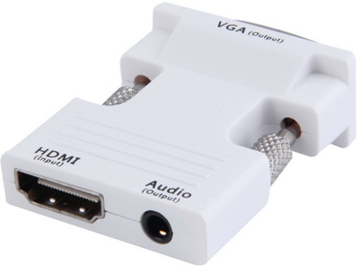 

Microware Hdmi female to vga male converter + audio support adapter 1080p signal conversion output b hdmi to av converter vga pc to hdmi HDMI Adapter(Compatible with Mobile, Laptop, Tablet, Mp3, Gaming Device, White)