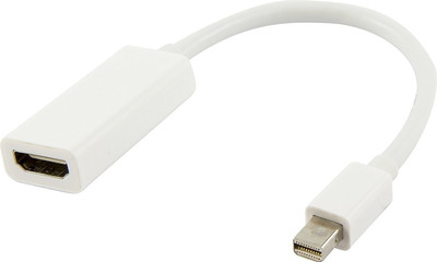 

TABLOR Mini DisplayPort to HDMI Male to Female HDMI Cable(Compatible with HDTV, Monitor, Projector, White)