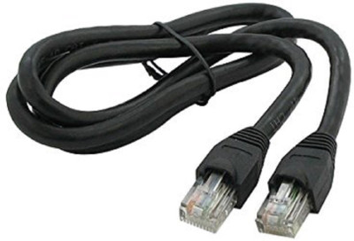 

StudioArtz Black 6 Feet Cat5e RJ45 Ethernet Network Cable LAN Cable(Computer, Multicolor)