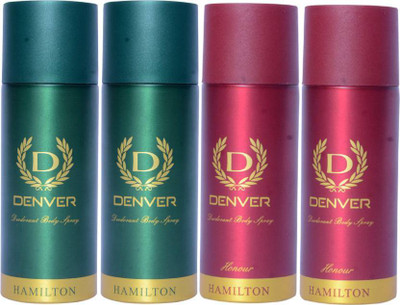 

Denver HONOUR Body Spray - For Men(660 ml, Pack of 4)