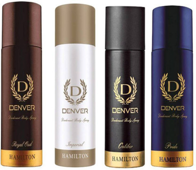 

Denver ROYAL OUD / CALIBER /IMPERIAL / PRIDE Body Spray - For Men(660 ml, Pack of 4)