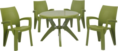 Supreme Plastic Table & Chair Set(Finish Color - Green, DIY(Do-It-Yourself))