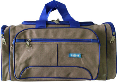 

BAGGON 22 Inch Heavy Weight Canvas Cargo Travel Duffel Bag(Beige)