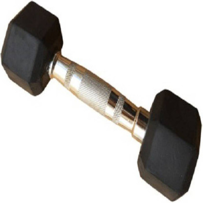 

HOMMER Imported Hexagonal Rubber Coated Fixed Weight Dumbbell(10 kg), Black