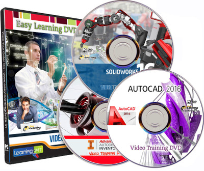 

Easylearning AutoCAD SolidWorks Inventor (2016 ) Video Training Tutorials Combo Pack On 3 DVDs(DVD)