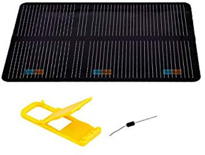 

KitsGuru Monocrystalline Silicon Solar Panel 5.5V 130mA .6Watt 112mm X 82mm X 3mm Electronic Components Electronic Hobby Kit