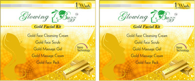 

Glowing Buzz Combo Of 2 Gold Facial Kit 100 g(Set of 5)