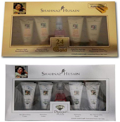 

shahnaz herbals GOLD & DIAMOND FACIAL KIT 95 g (Set of 2) 55 g