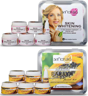 

Skinatura Skin Whitening + Papaya Facial Kit ( Combo of 2 ) 310 g(Set of 2)