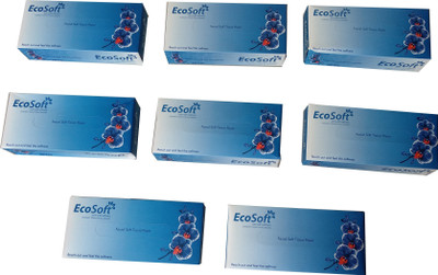 

EcoSoft Face Tissue Paper Napkins / Car Box(Pack of 800)