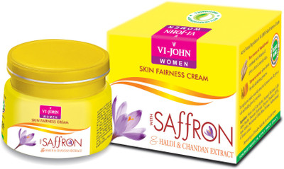 VI-JOHN Saffron Fairness Cream Haldi Chandna Pack Of 6(50 g)