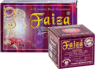 

Faiza Combo Whitening Soap With Beauty Cream 120g(120 g)