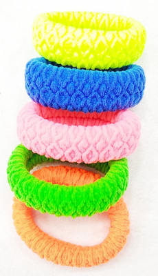 

Fairytale THICK Multi-coloured Neon Hair Elastic Rubber Band Ponytail Holder High Quality Soft Elastic.5 Pcs Set All Diffrent Colours.Thickness 1.7cm * 4.5cm size. Rubber Band(Multicolor)