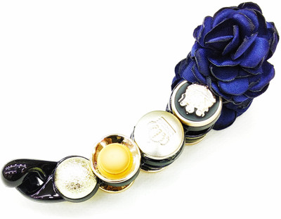 

Fairytale Flower banana hair clip hair clutcher for girls and Woman's. Dimension 10.5cm ×1.7 cm Banana Clip(Blue, Black)