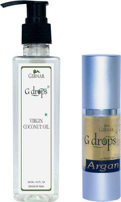

G Drops Argan & Virgin Coconut Oil Combo(30ml+200ml) Hair Oil(230 ml)