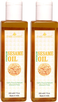 

Park Daniel Premium Virgin Sesame Oil Combo of 2 bottles of 200 ml(400 ml) Hair Oil(400 ml)
