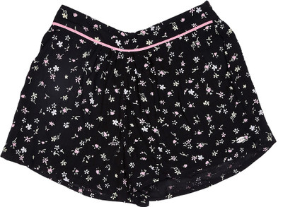 

Gini & Jony Short For Girl's Casual Printed Cotton(Black, Pack of 1, Caviar (black)(c207)