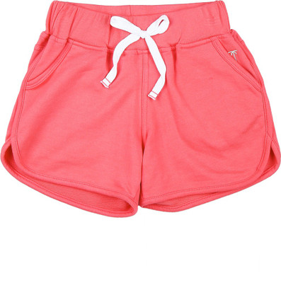 

Gini & Jony Short For Girls Casual Solid Cotton(Red, Pack of 1, Calypso coral(c461)