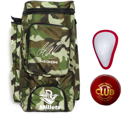 

Millets Spartan MSD Kit Bag With Free Leather Ball and Abdominal Guard Cricket Kit