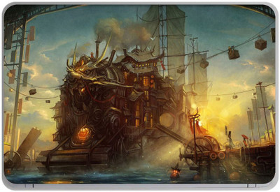 Ramiya steampunk background Vinyl Laptop Decal 14