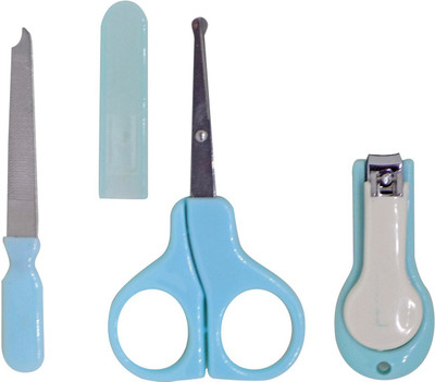 

Confidence Manicure Set for Children, Manicure Pedicure Grooming Kit for New Born Baby, Blue(50 g, Set of 4)