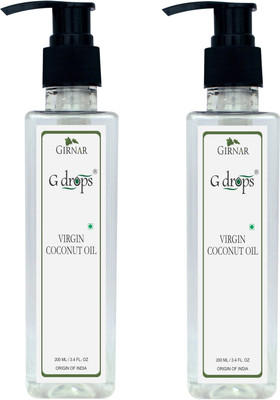 

G Drops Virgin Coconut Oil Combo Set of 2 (2 x 200 ml )(400 ml)
