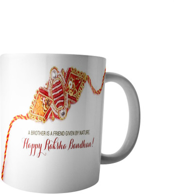 

RD Best Customise Gift for Raksha Bandhan PWMRB5 Ceramic Mug(300 ml), Multicolor