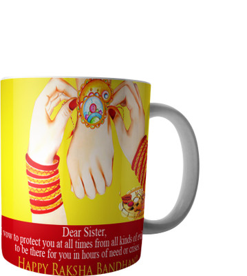 

RD Best Customise Gift for Raksha Bandhan PWMRB62 Ceramic Mug(300 ml), Multicolor