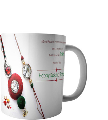 

RD Best Customise Gift for Raksha Bandhan PWMRB18 Ceramic Mug(300 ml), Multicolor