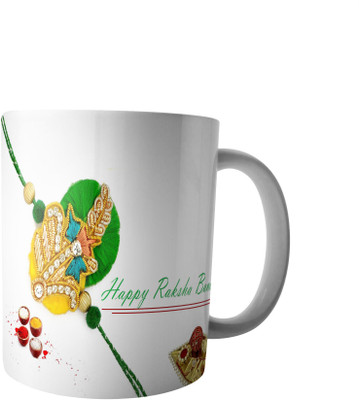 

RD Best Customise Gift for Raksha Bandhan PWMRB25 Ceramic Mug(300 ml), Multicolor