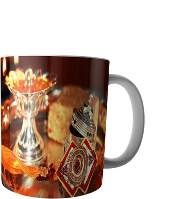 

RD Best Customise Gift for Raksha Bandhan PWMRB7 Ceramic Mug(300 ml), Multicolor