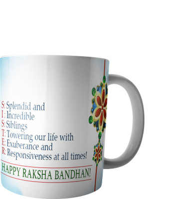 

RD Best Customise Gift for Raksha Bandhan PWMRB64 Ceramic Mug(300 ml), Multicolor